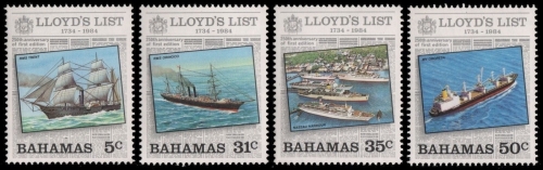 Bahamas 1984 - Mi-Nr. 561-564 ** - MNH - Schiffe / Ships