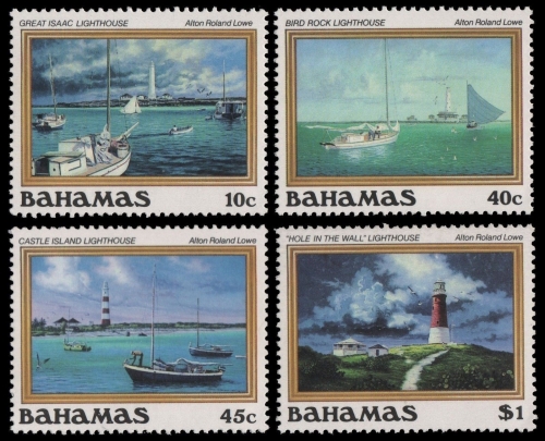Bahamas 1987 - Mi-Nr. 640-643 ** - MNH - Boote / Boats - Leuchttürme