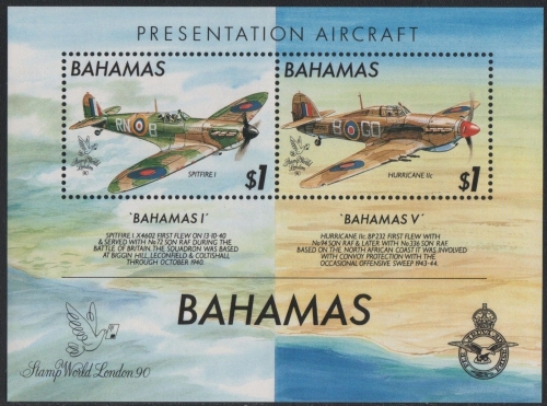 Bahamas 1990 - Mi-Nr. Block 61 ** - MNH - Flugzeuge / Airplanes
