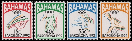 Bahamas 1992 - Mi-Nr. 783-786 ** - MNH - Olympia Barcelona