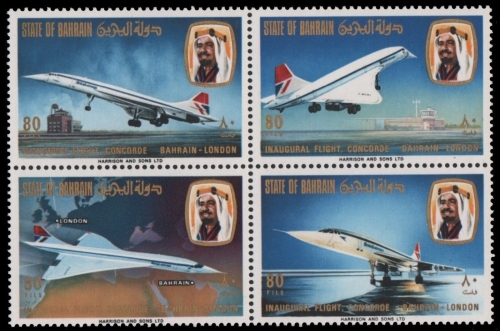 Bahrain 1976 - Mi-Nr. 248-251 ** - MNH - Concorde