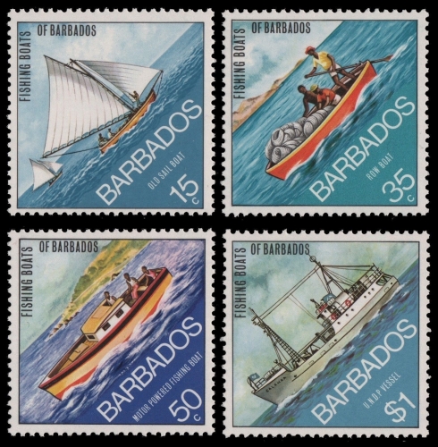 Barbados 1974 - Mi-Nr. 361-364 ** - MNH - Boote / Boats