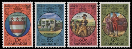 Barbados 1982 - Mi-Nr. 571-574 ** - MNH - George Washington