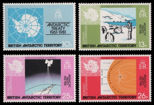 BAT / Brit. Antarktis 1981 - Mi-Nr. 84-87 ** - MNH - Antarktisvertrag
