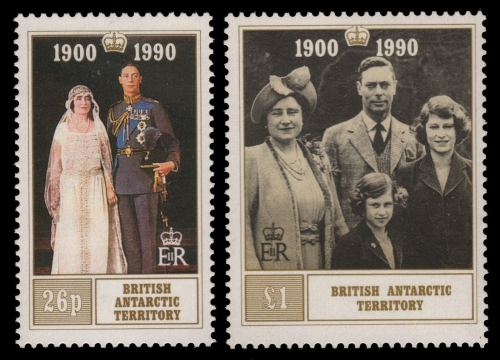 BAT / Brit. Antarktis 1990 - Mi-Nr. 171-172 ** - MNH - 90. Geburtstag Queen Mum