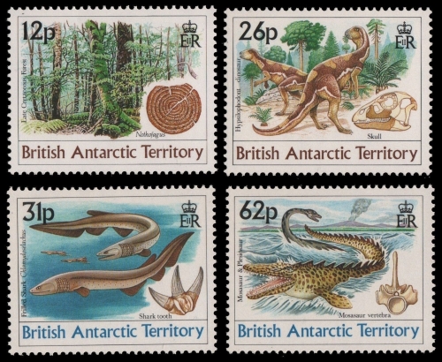 BAT / Brit. Antarktis 1991 - Mi-Nr. 173-176 ** - MNH - Prähistorische Tiere