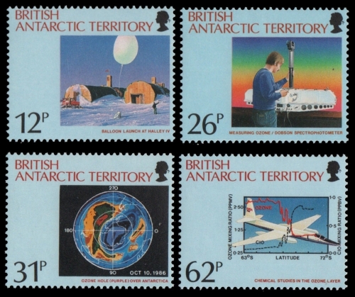 BAT / Brit. Antarktis 1991 - Mi-Nr. 177-180 ** - MNH - Ozonloch