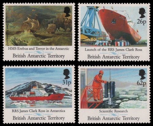 BAT / Brit. Antarktis 1991 - Mi-Nr. 185-188 ** - MNH - Schiffe / Ships