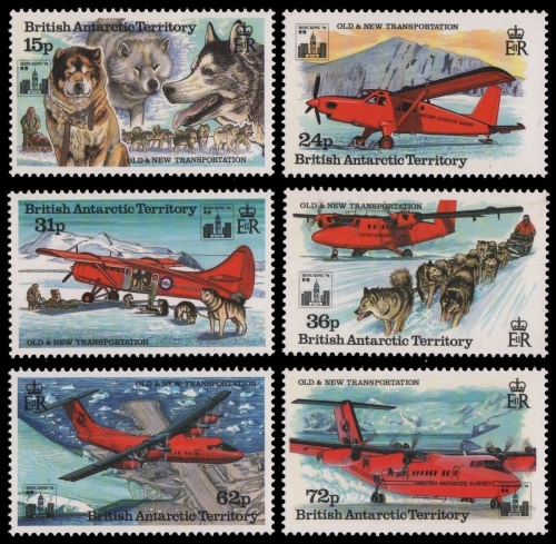 BAT / Brit. Antarktis 1994 - Mi-Nr. 215-220 ** - MNH - Flugzeug / Airplanes
