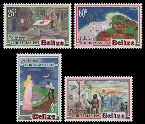 Belize 1992 - Mi-Nr. 1098-1101 ** - MNH - Weihnachten / X-mas
