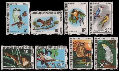 Benin 1982 - Mi-Nr. 288-295 ** - MNH - Vögel / Birds
