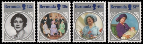 Bermuda 1985 - Mi-Nr. 458-461 ** - MNH - 85. Geburtstag Queen Mum