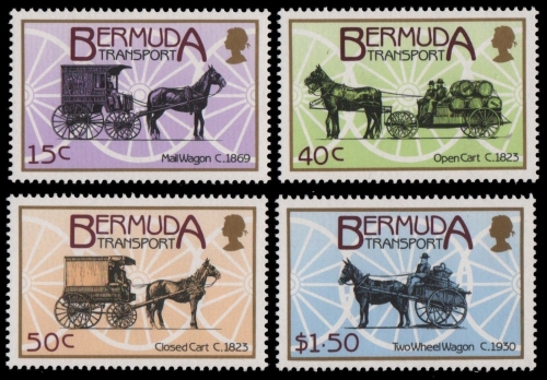 Bermuda 1988 - Mi-Nr. 521-524 ** - MNH - Pferdekutschen