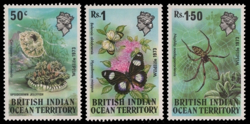 BIOT 1973 - Mi-Nr. 54-56 ** - MNH - Fauna