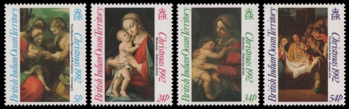 BIOT 1992 - Mi-Nr. 128-131 ** - MNH - Weihnachten / X-mas