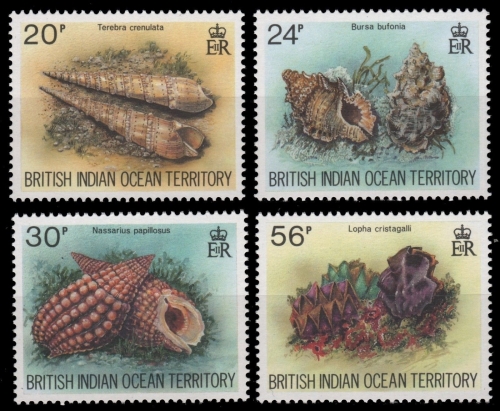 BIOT 1996 - Mi-Nr. 179-182 ** - MNH - Meeresschnecken / Marine snails