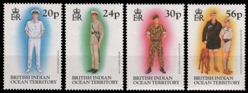 BIOT 1996 - Mi-Nr. 192-195 ** - MNH - Uniformen / Uniforms