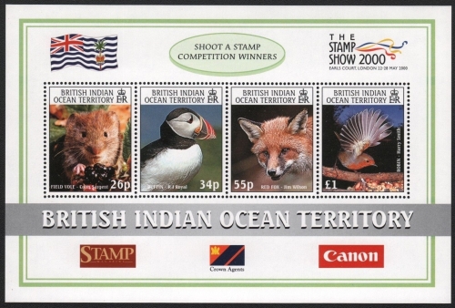 BIOT 2000 - Mi-Nr. Block 13 ** - MNH - Wildtiere / Wild animals