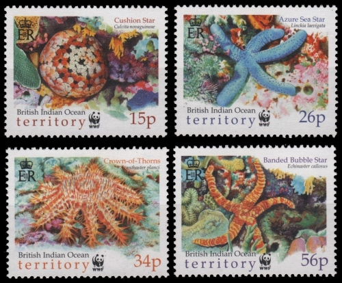 BIOT 2001 - Mi-Nr. 266-269 ** - MNH - Meeresleben / Marine Life
