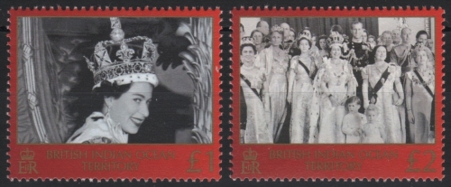 BIOT 2003 - Mi-Nr. 311-312 ** - MNH - 50. Jahrestag der Krönung
