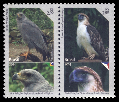 Brasilien 2014 - Mi-Nr. 4164-4165 ** - MNH - Vogel / Bird - Adler / Eagle