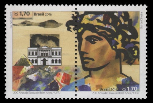 Brasilien 2016 - Mi-Nr. 4418-4419 ** - MNH - 200 Jahre Schule der Kunst