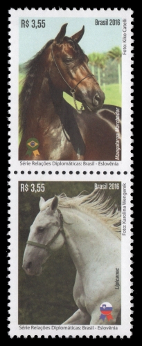 Brasilien 2016 - Mi-Nr. 4383-4384 ** - MNH - Pferde
