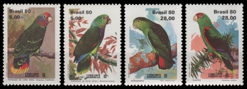 Brasilien 1980 - Mi-Nr. 1789-1792 ** - MNH - Vögel / Birds
