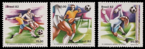 Brasilien 1982 - Mi-Nr. 1873-1875 ** - MNH - Fußball / Soccer, football
