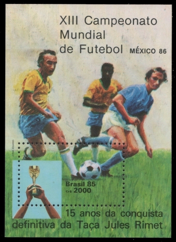 Brasilien 1985 - Mi-Nr. Block 68 ** - MNH - Fußball / Soccer, football