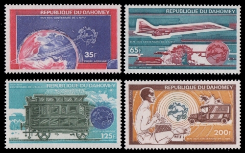 Dahomey 1974 - Mi-Nr. 576-579 ** - MNH - Transport - UPU