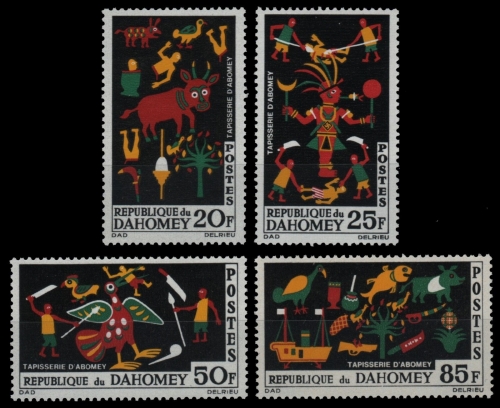 Dahomey 1965 - Mi-Nr. 247-250 ** - MNH - Teppichkunst