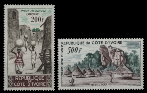 Elfenbeinküste 1962 - Mi-Nr. 241-242 ** - MNH - Landschaften