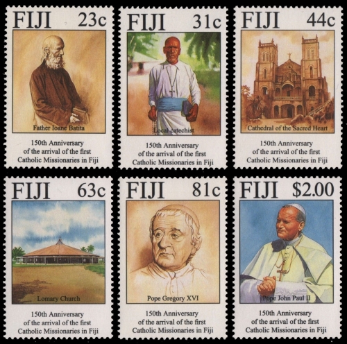 Fidschi 1994 - Mi-Nr. 716-721 ** - MNH - Papst Johannes Paul II