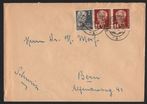 DDR 1951 - Brief nach Bern