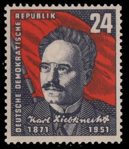 DDR 1951 - Mi-Nr. 294 ** - MNH - mit herstellungsbedingten Kalanderbügen