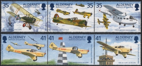 Alderney 1995 - Mi-Nr. 83-88 ** - MNH - Flugzeuge / Airplanes