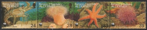 Alderney 1993 - Mi-Nr. 61-64 ** - MNH - Meeresleben / Marine life