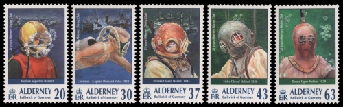 Alderney 1998 - Mi-Nr. 116-120 ** - MNH - Tauchen / Diving