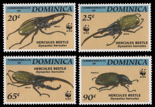 Dominica 1994 - Mi-Nr. 1804-1807 ** - MNH - Käfer / Beetle
