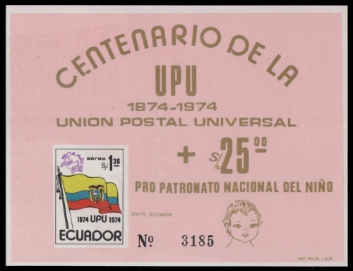 Ecuador 1974 - Mi-Nr. Block 66 ** - MNH - UPU