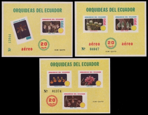 Ecuador 1980 - Mi-Nr. Block 100-102 ** - MNH - Orchideen / Orchids