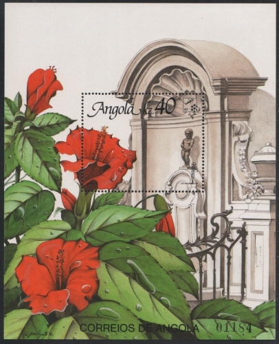 Angola 1990 - Mi-Nr. Block 10 ** - MNH - Blumen / Flowers