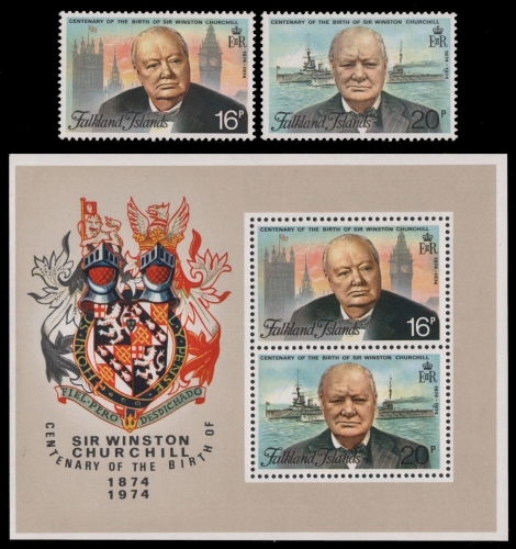 Falkland 1974 - Mi-Nr. 230-231 & Block 1 ** - MNH - Schiffe / Ships