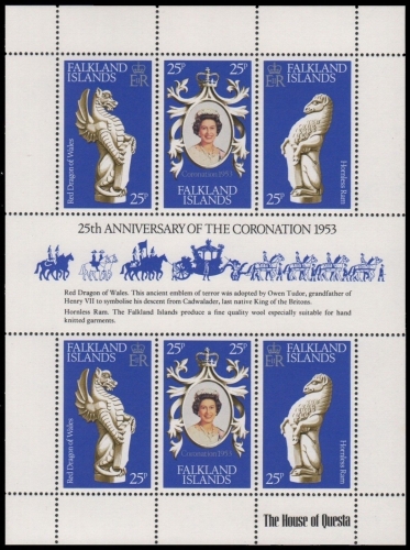 Falkland 1978 - Mi-Nr. 272-274 ** - MNH - KLB - 25. Jahrestag der Krönung