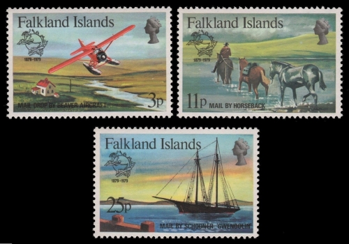 Falkland 1979 - Mi-Nr. 292-294 ** - MNH - Transport / Transportation - UPU