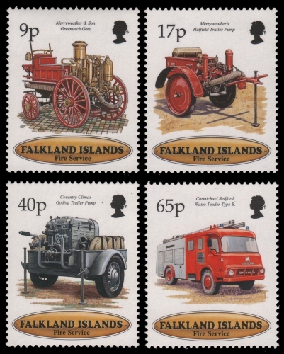 Falkland 1998 - Mi-Nr. 705-708 ** - MNH - Feuerwehr / Fire department