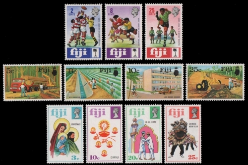 Fidschi 1973 - in den Hauptnummern kompletter Jahrgang - ** - MNH