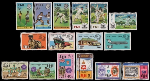 Fidschi 1974 - in den Hauptnummern kompletter Jahrgang - ** - MNH