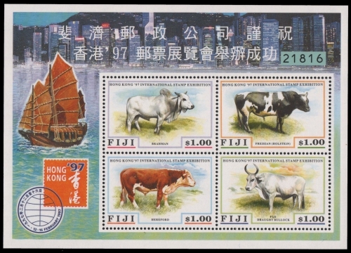 Fidschi 1997 - Mi-Nr. Block 20 ** - MNH - Rinder / Cattles